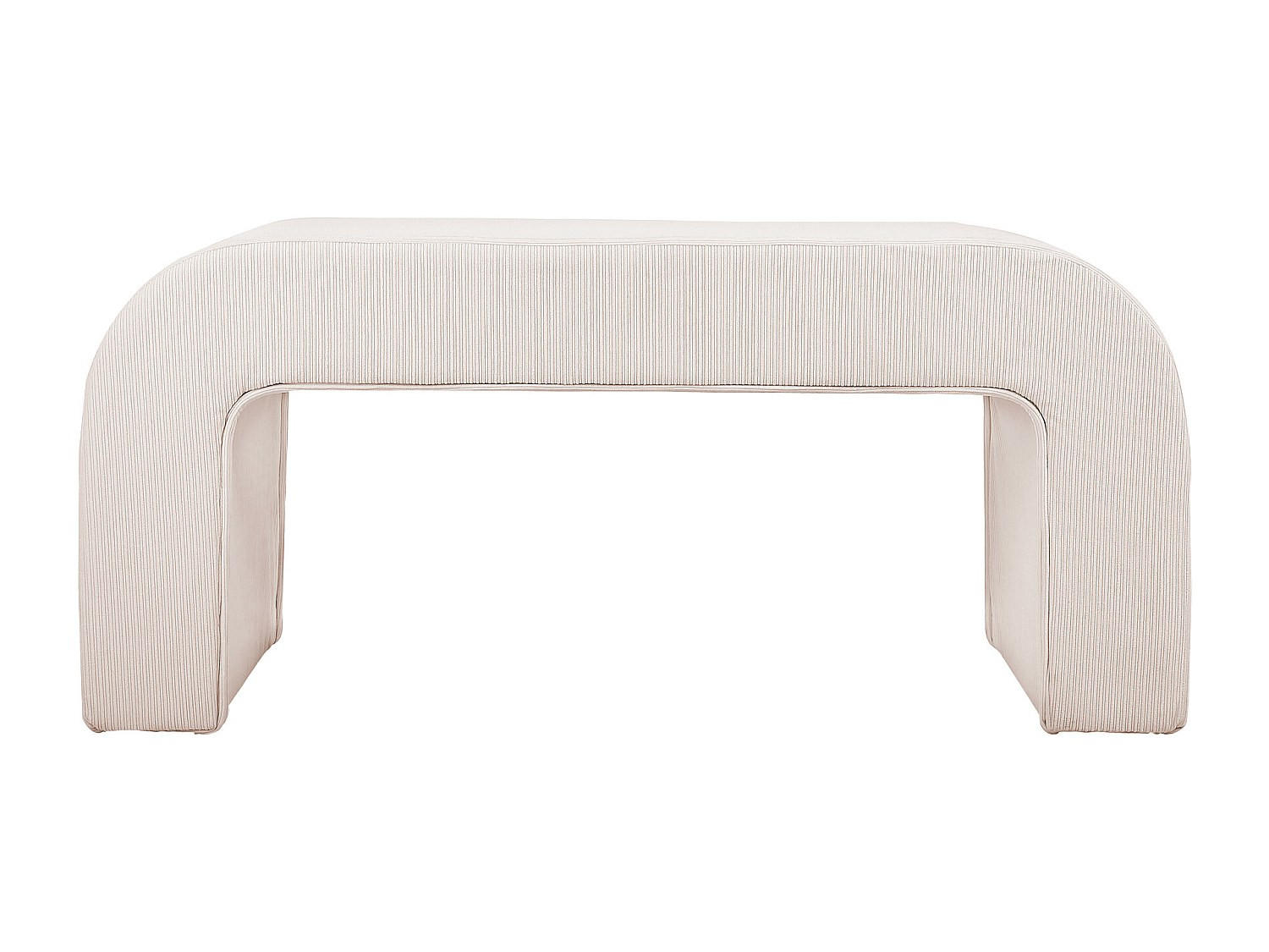 SITZBANK - 110 cmcm x 41 cmcm - Samt, Stoff - Cremefarben - CALVELO - Creme, Textil (110/46/41cm) - Vente-Unique