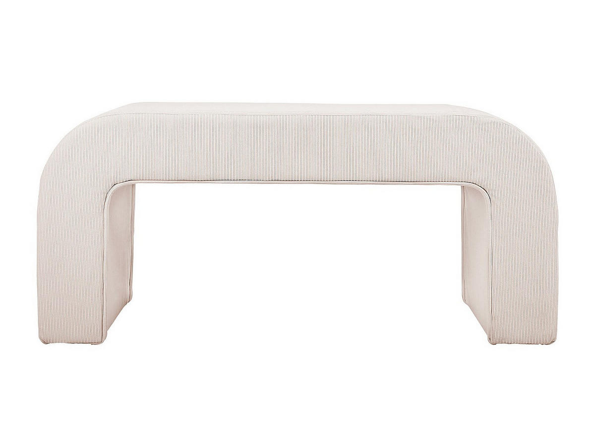 SITZBANK - 110 cmcm x 41 cmcm - Samt, Stoff - Cremefarben - CALVELO - Creme, Textil (110/46/41cm) - Vente-Unique