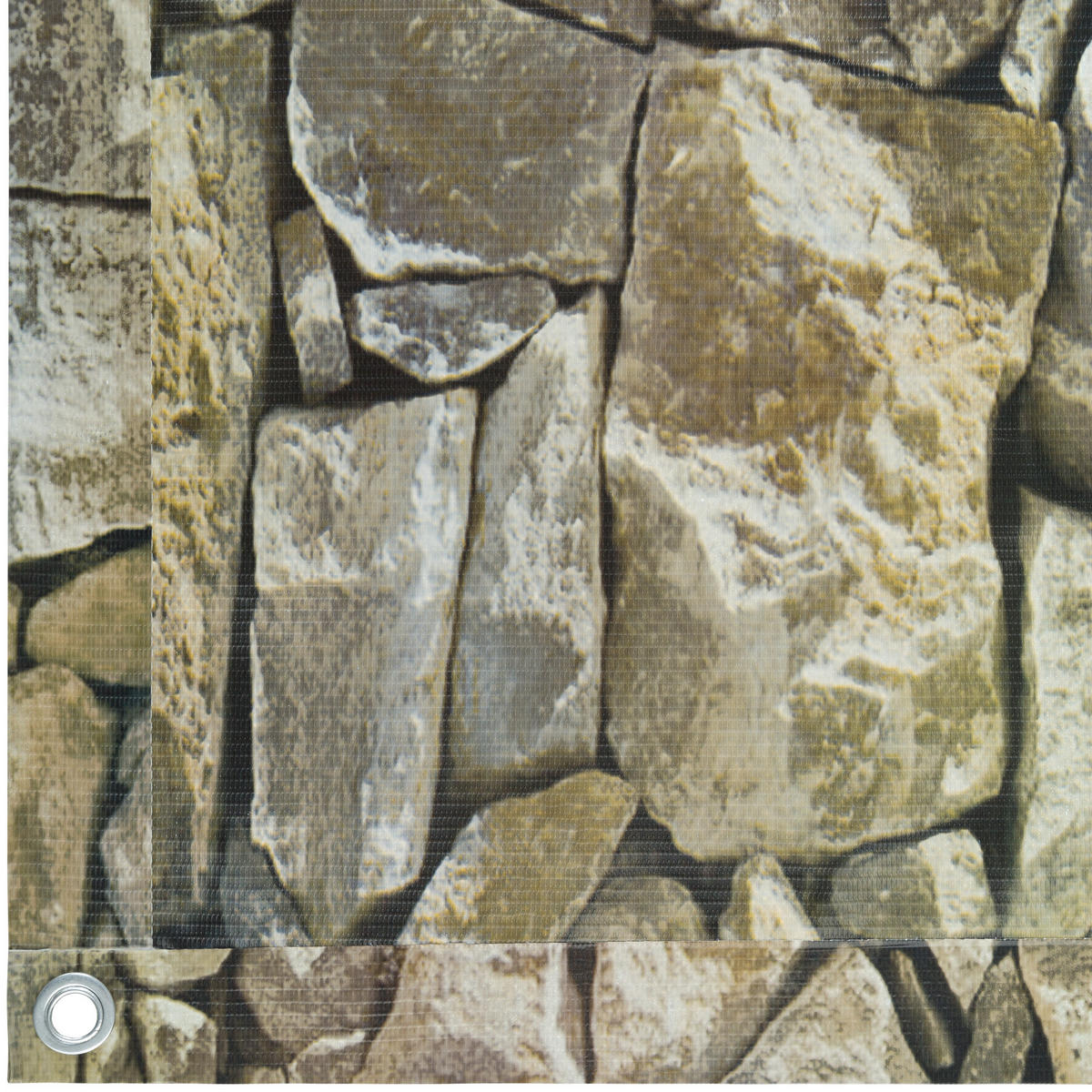BALKONBESPANNUNG , 600 x 90 cm, stein-optik - Pinienfarben, Kunststoff (90/0.5cm) - tectake