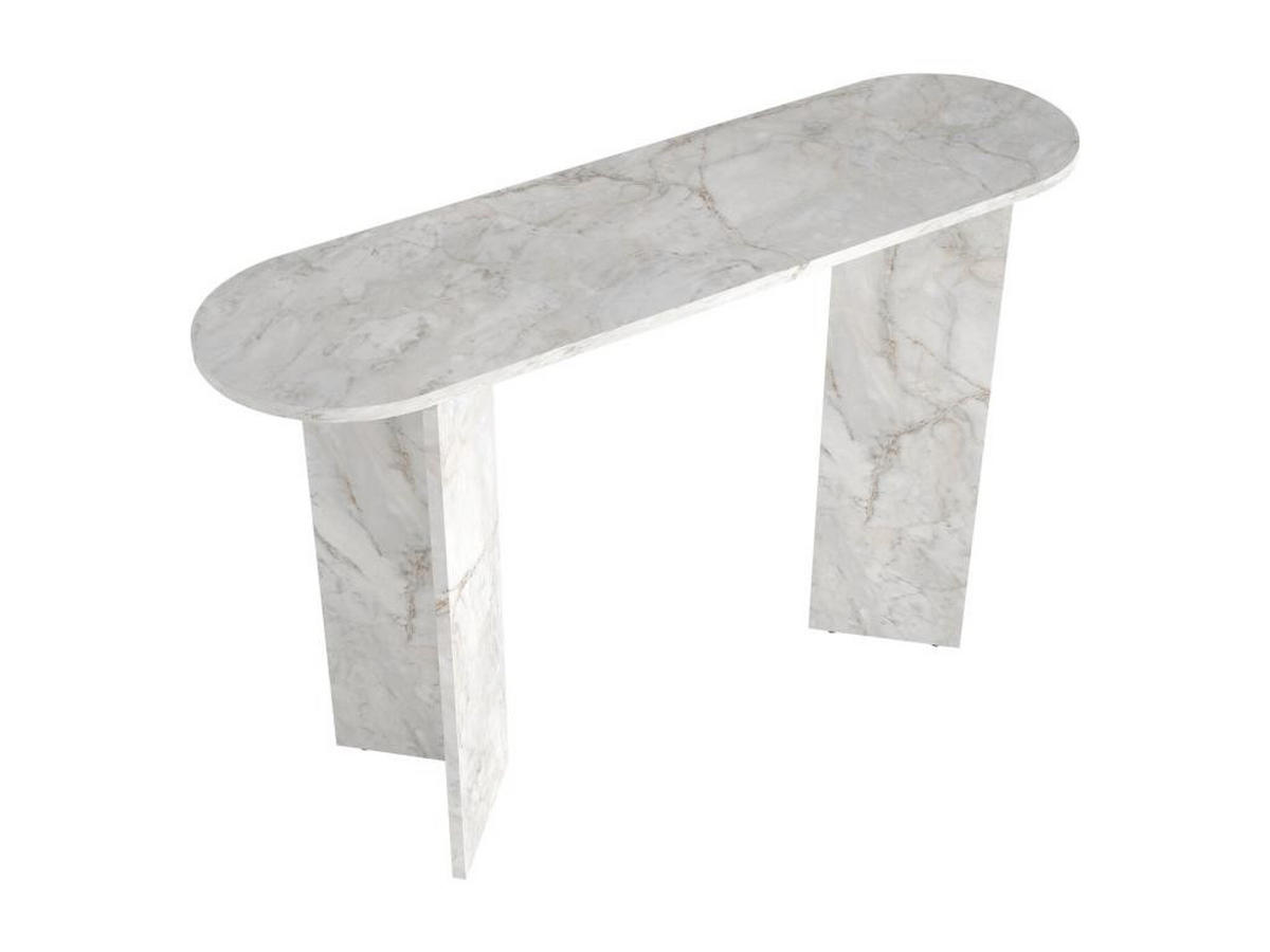 KONSOLENTISCH - 120 cm x 35 cm - holz - weiß Topania - Weiß, Holz (35/120/74cm) - Vente-Unique