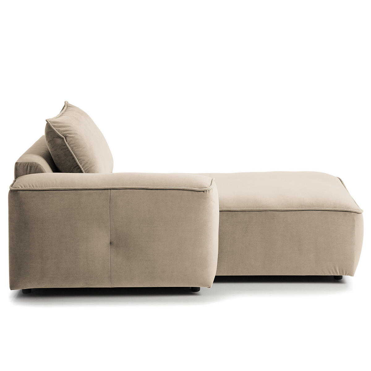 MODULLONGCHAIR - Beige, Holz/Textil (170/82/105cm) - home24