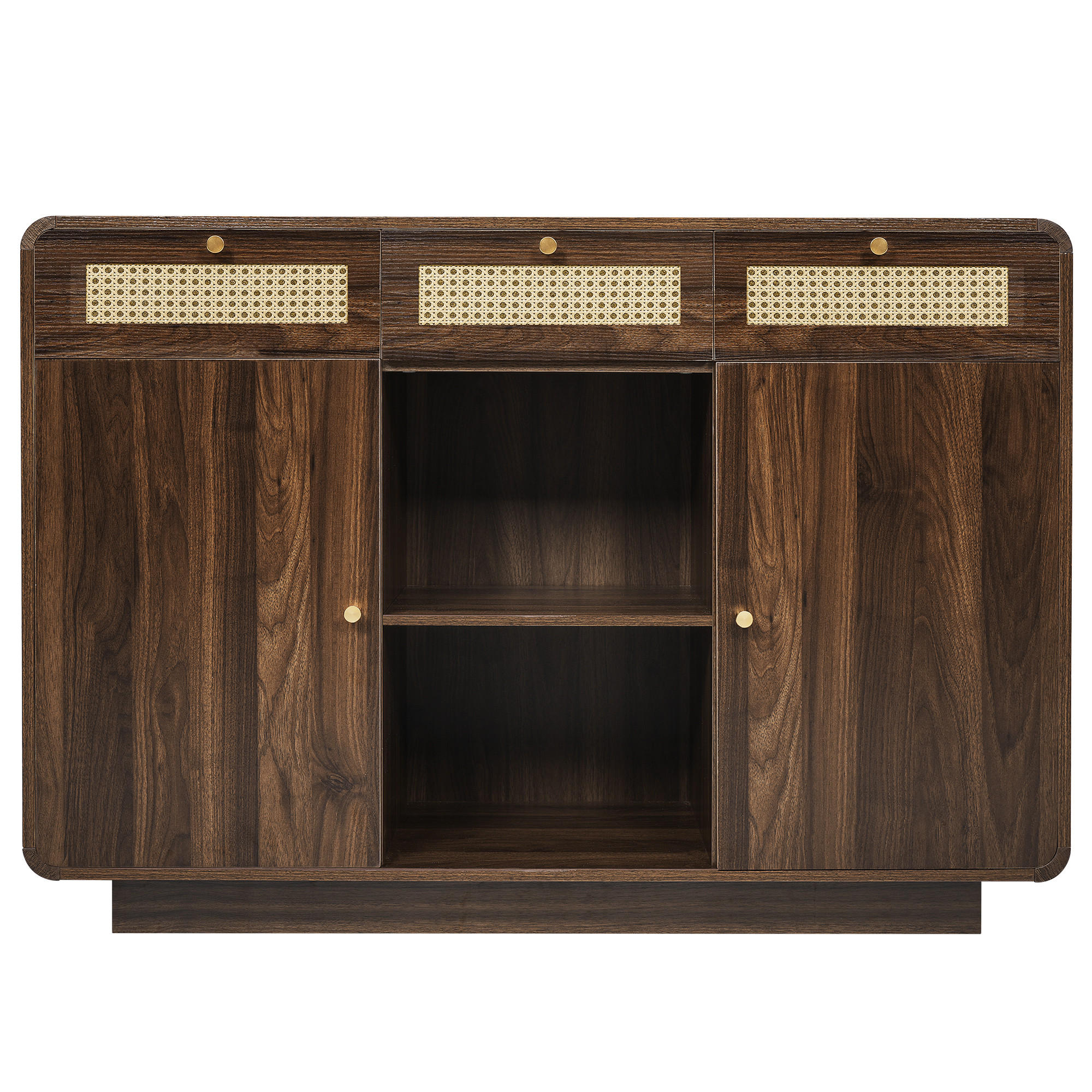 SIDEBOARD Walnuss 120/40/85 cm - Walnussfarben, Holzwerkstoff (120/85/40cm) - PANGIVO