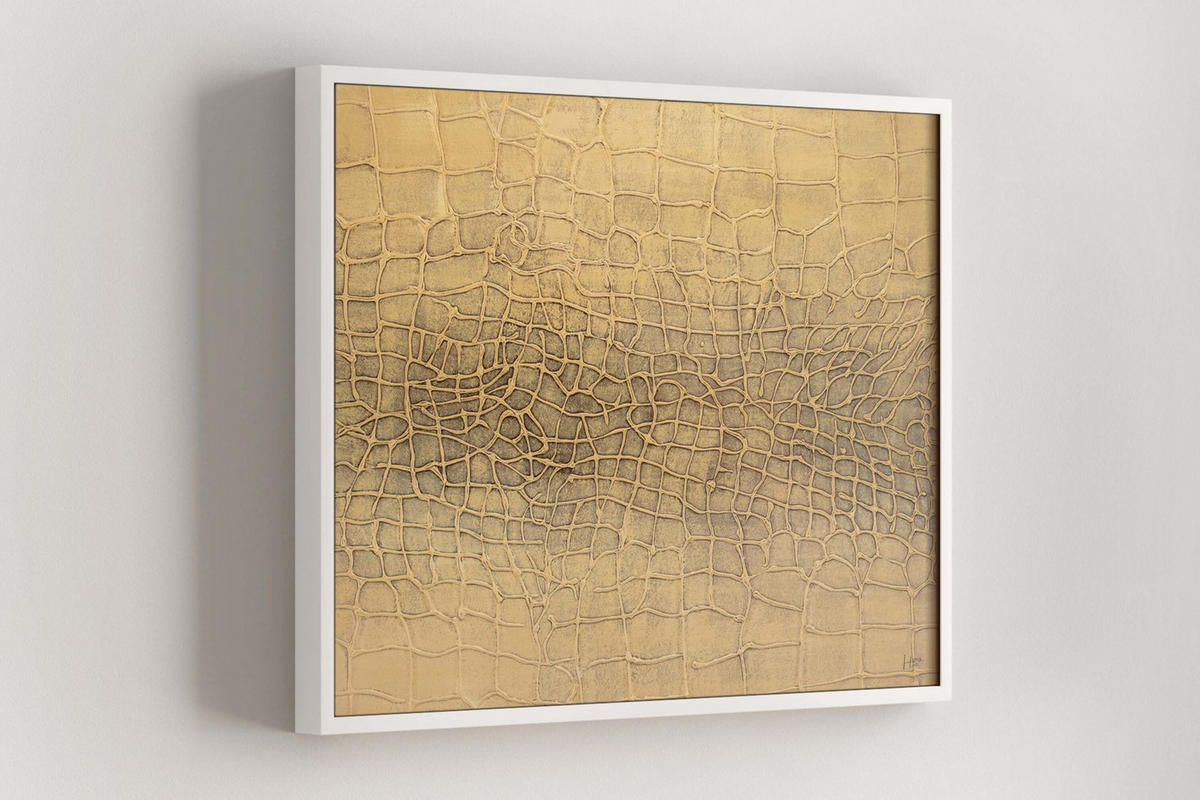 RUČNĚ MALOVANÝ AKRYLOVÝ OBRAZ ŽLUTÝ, 100/75 CM - žlutá, dřevo/textil (100/75cm) - KUNSTLOFT