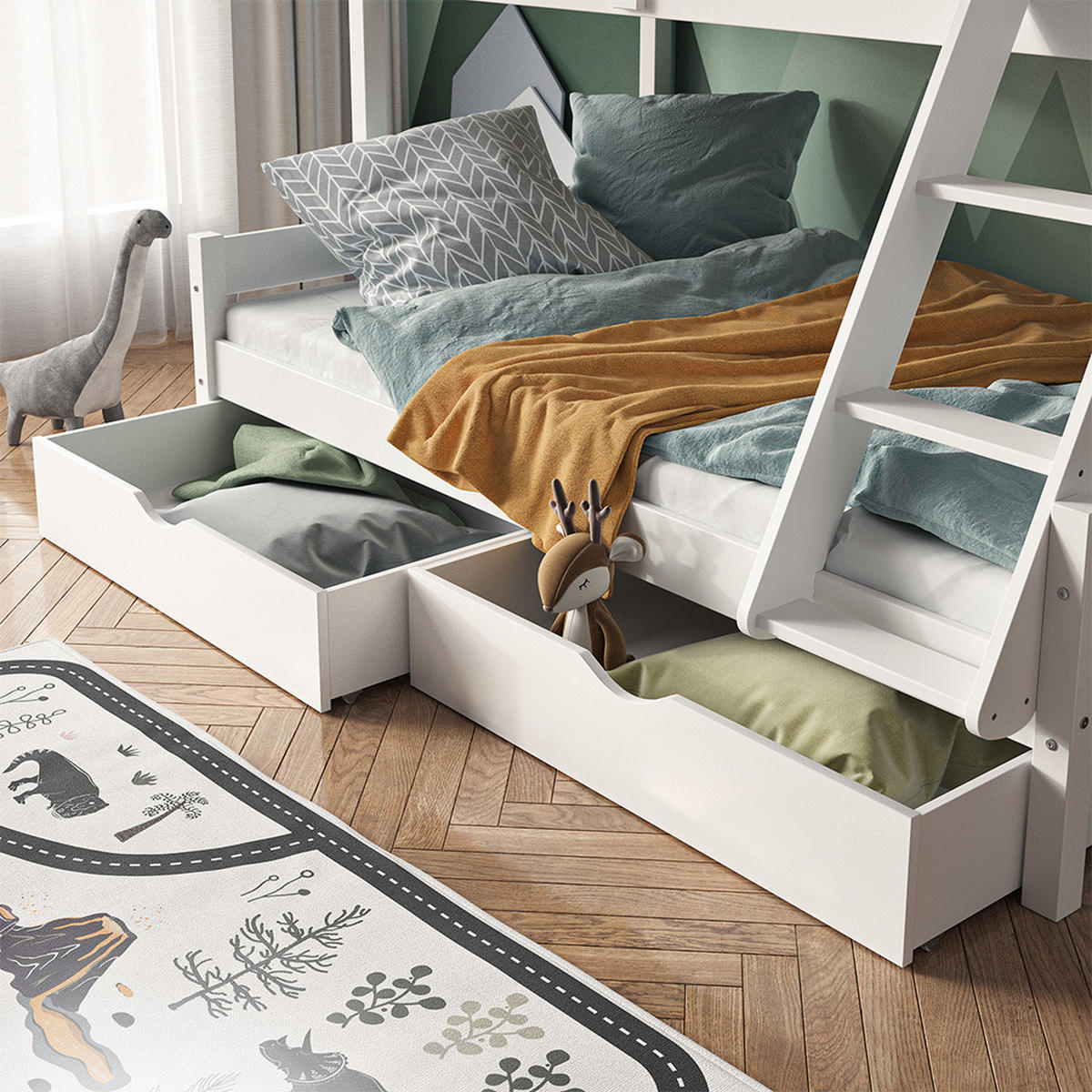 VYSOUVACÍ ZÁSUVKA Everest Bílá - bílá, dřevo - VitaliSpa