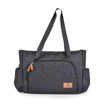 WICKELTASCHE Keily schwarz Wickelunterlage, Vordertasche, Seitentaschen, Kinderwagenclips - Schwarz, Textil (13/29/44cm) - Cangaroo