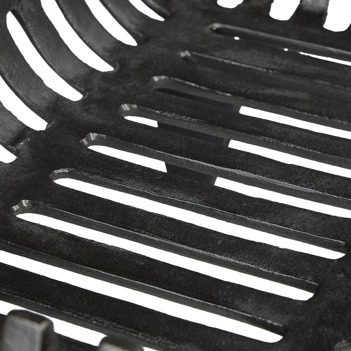 KAMINROST - Schwarz, Metall (42/16/28cm) - Relaxdays