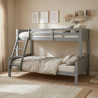 ETAGENBETT 90/200 cm und 140/200 cm Grau - Grau, Holz (140/200cm) - Homestyle4u