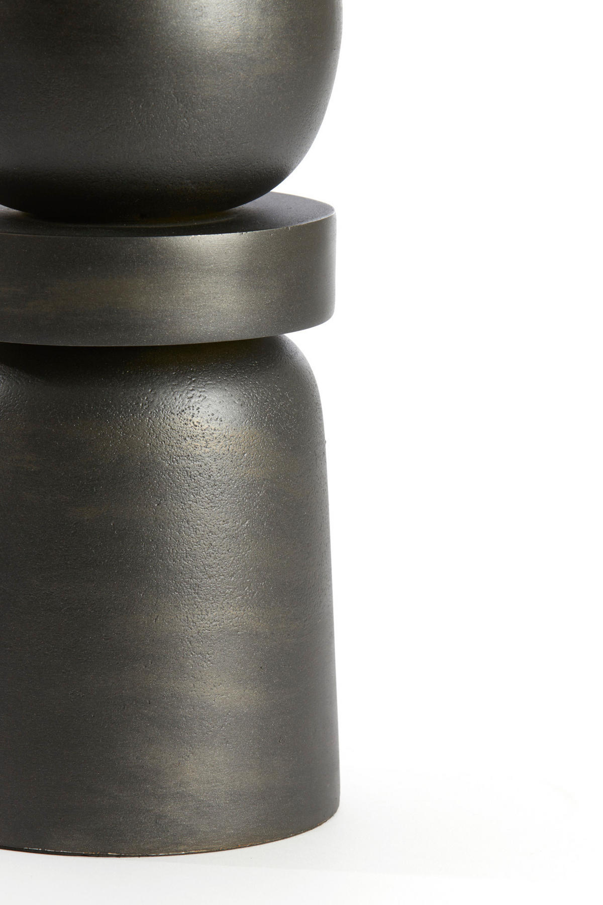 LAMPENFUSS Labis Grau Ø15/48 cm - Grau, Metall (15/15/48cm) - Light & Living