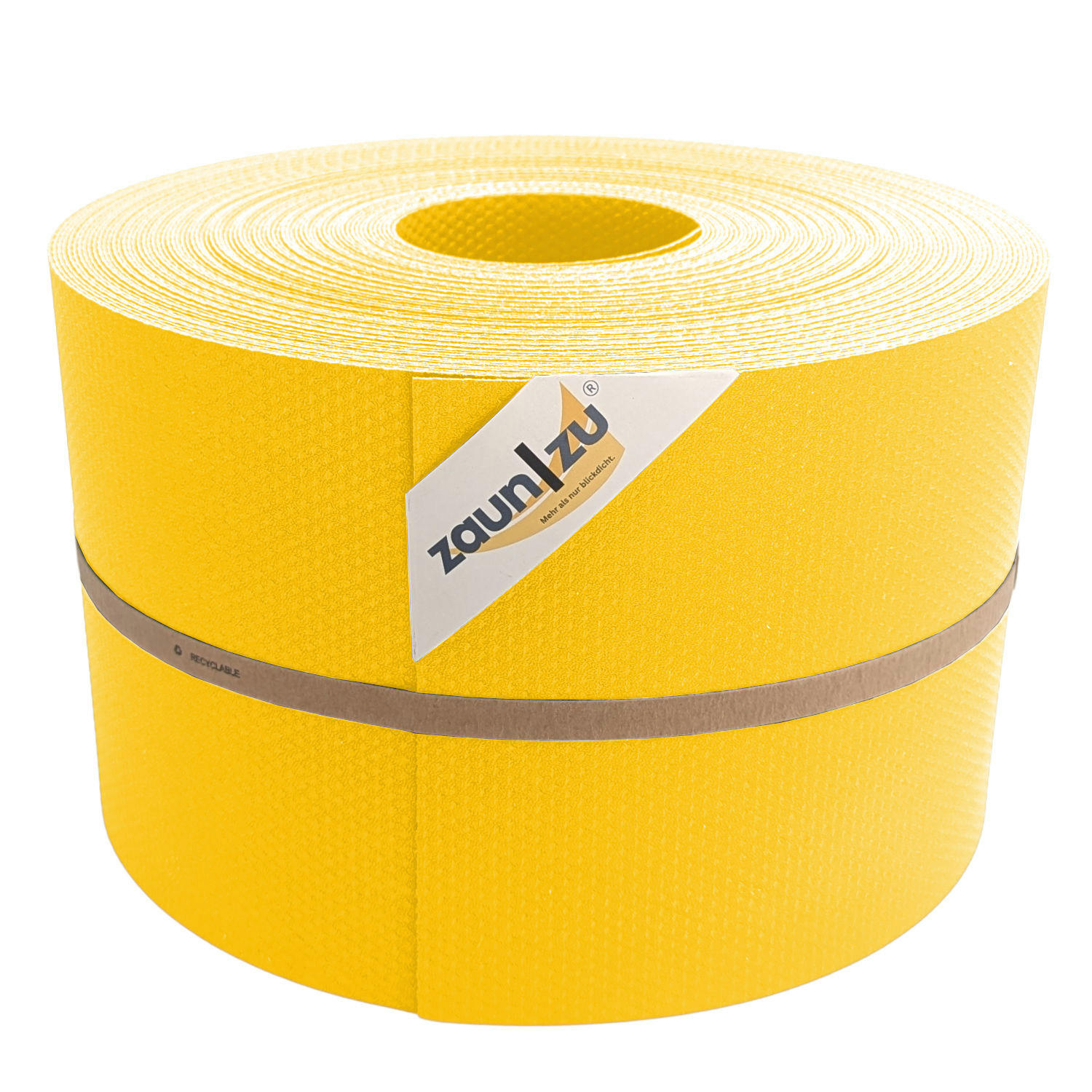 SICHTSCHUTZSTREIFEN DELUX-P Sichtschutzrolle Wabenstruktur Gelb 50m - Gelb, Kunststoff (5000/19cm) - ZAUN|ZU