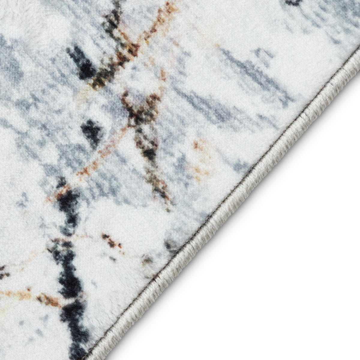 TEPPICH VENEZIA Grau Marmor 160/230 cm - Grau, Textil (160/230cm) - Tapiso