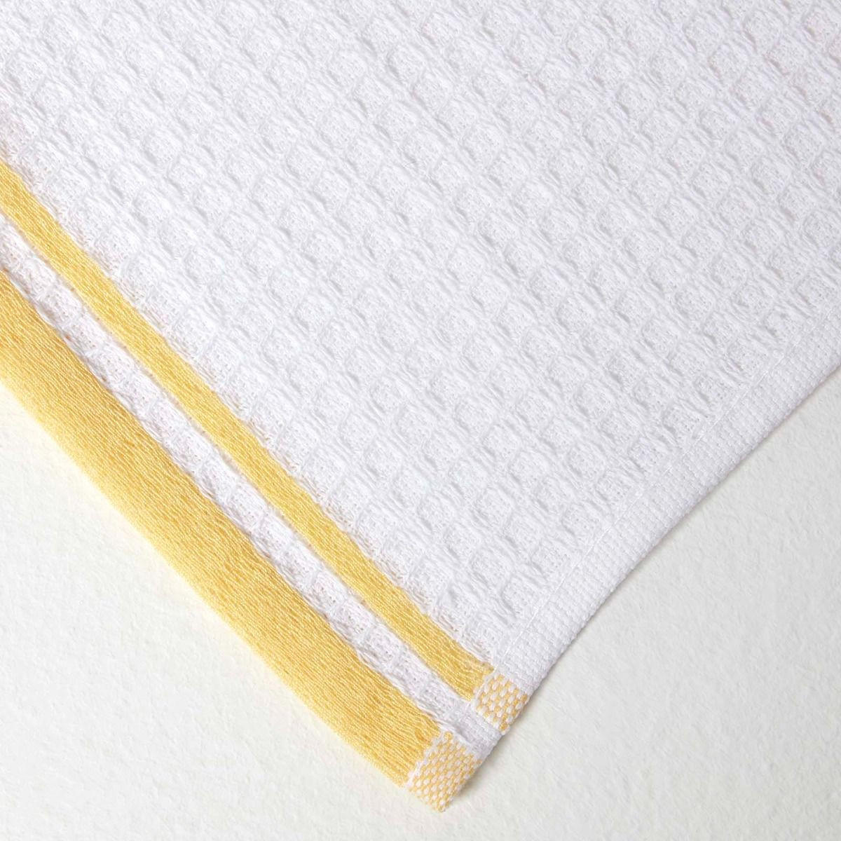 GESCHIRRTÜCHER Biene, 2er-Set Waffelpiqué, 100% Baumwolle - Gelb, Textil (40/60cm) - Homescapes