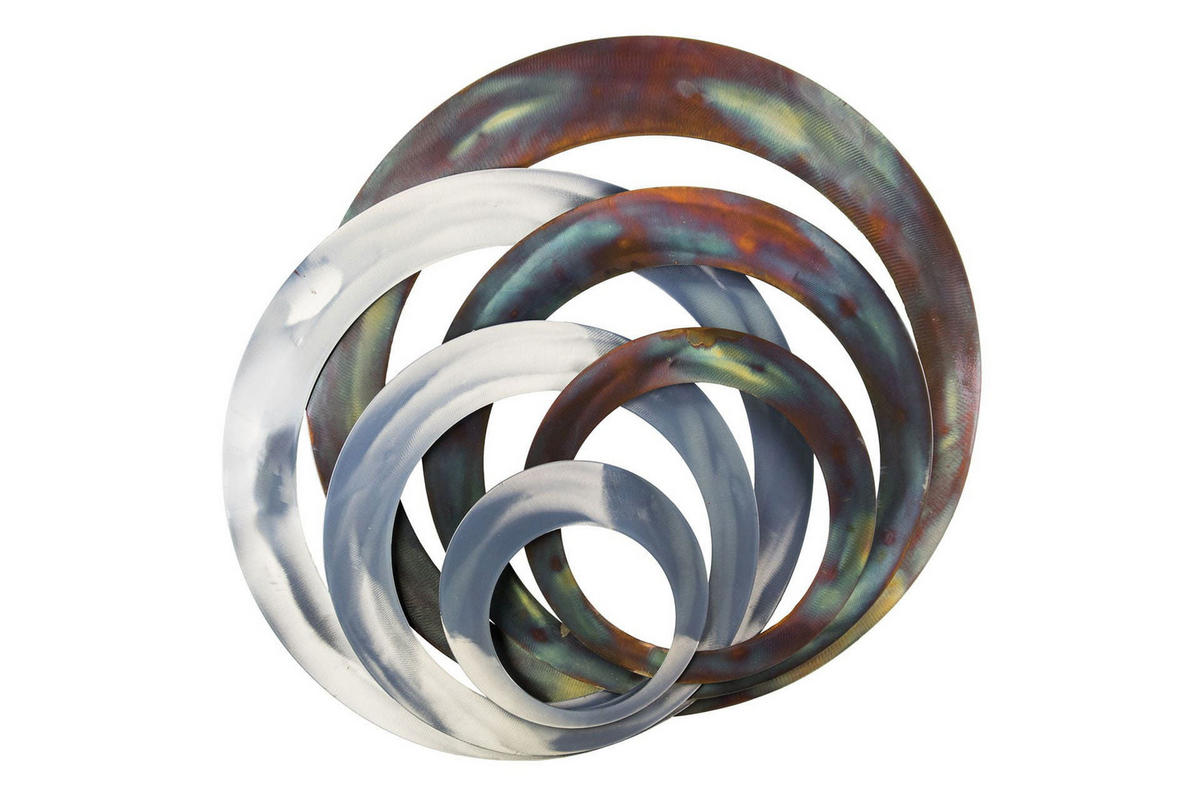 WANDDEKO Braun 86/76 cm - Braun, Metall (4.6/76/5cm) - KUNSTLOFT