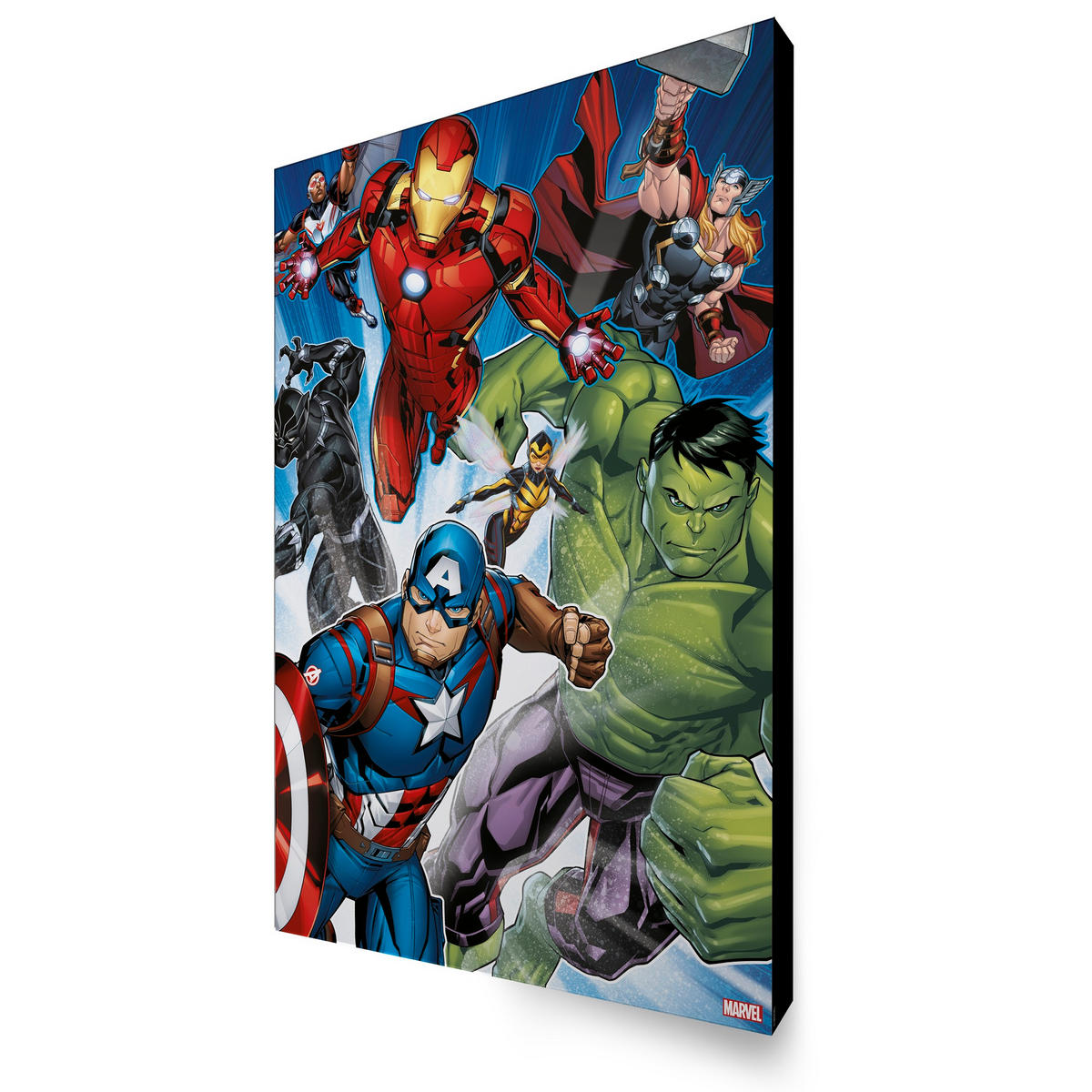 LEINWANDBILD Marvel The Avengers - Leinwand 50x70cm - Multicolor, Holzwerkstoff (70/50cm) - Marvel