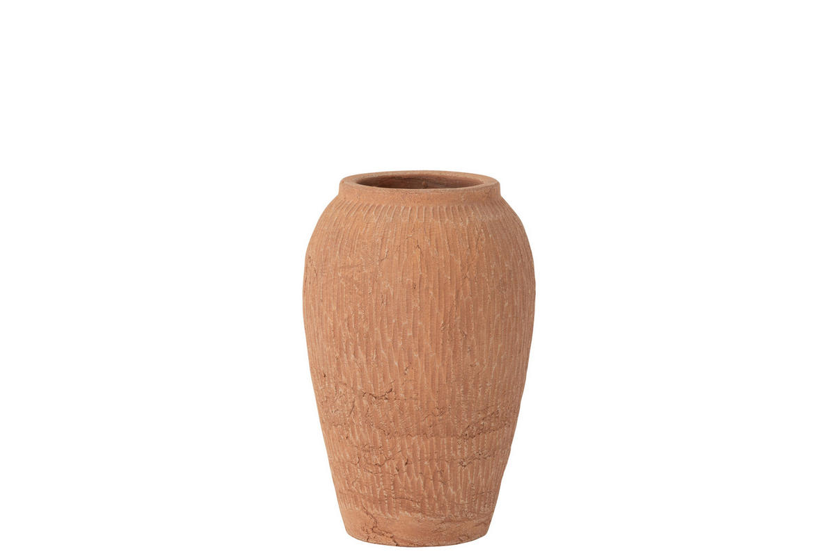VASE KAI - Töpferei - Braun - S - Ø 16 cm - Braun, Keramik (24.5cm) - J-Line