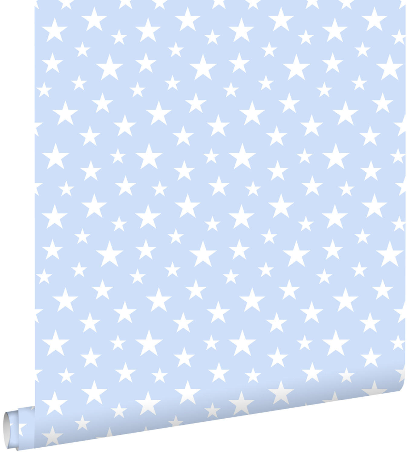 TAPETE kleine Sterne 53 cm x 10.05 m - Blau, Papier (53/0.1cm) - ESTAhome