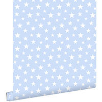 TAPETE kleine Sterne 53 cm x 10.05 m - Blau, Papier (53/0.1cm) - ESTAhome
