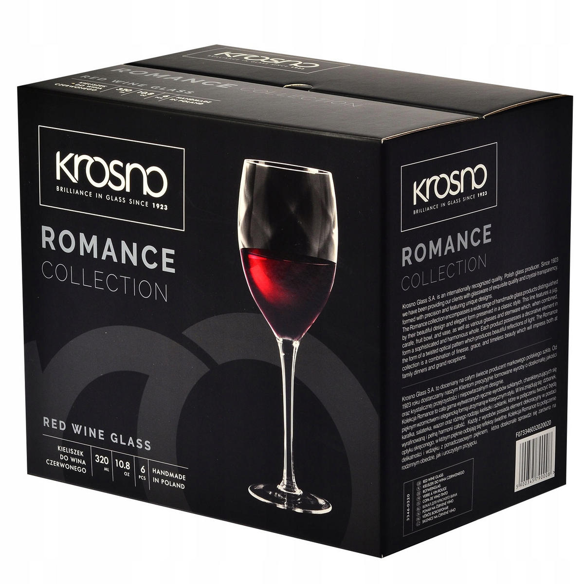 ROTWEINGLÄSER ROMANCE, 6ER-SET, 320 ML, HANDGEFERTIGT - Transparent, Glas (0.32L) - Krosno Glass