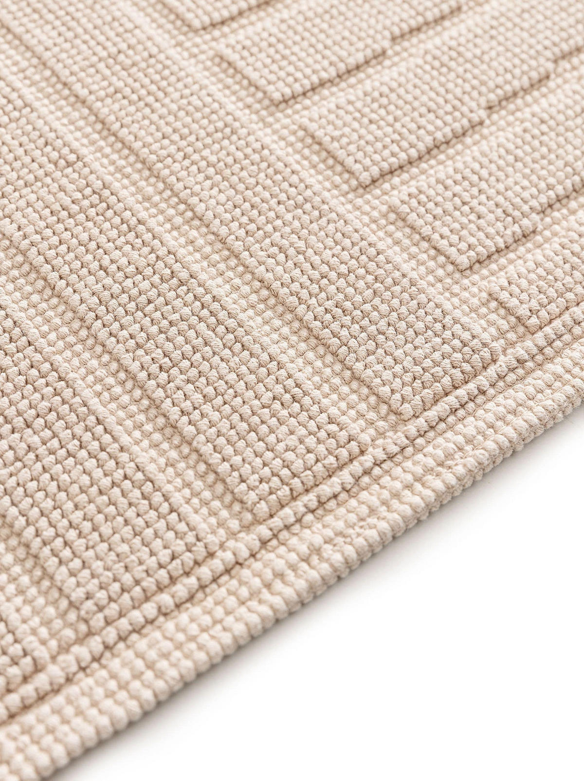 BADEMATTE Jojo Beige 50x80 cm - Beige, Textil (50/80cm) - benuta Nest