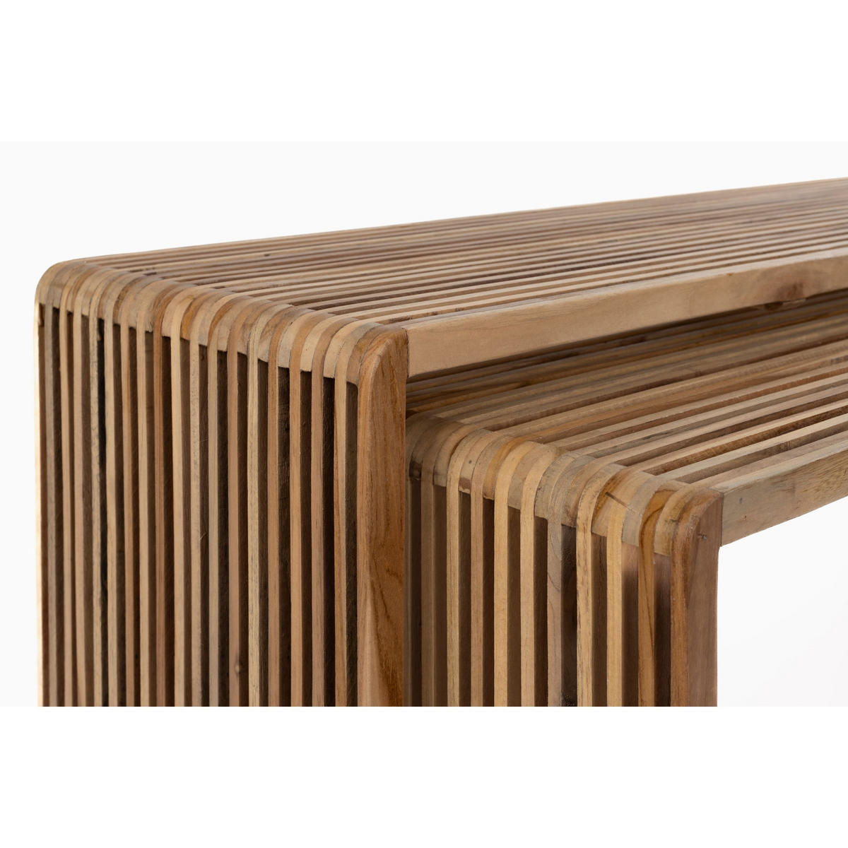 COUCHTISCH Djia Rechteckig 2er-Set - Braun, Holz (114/35/41cm) - Housecraft Living