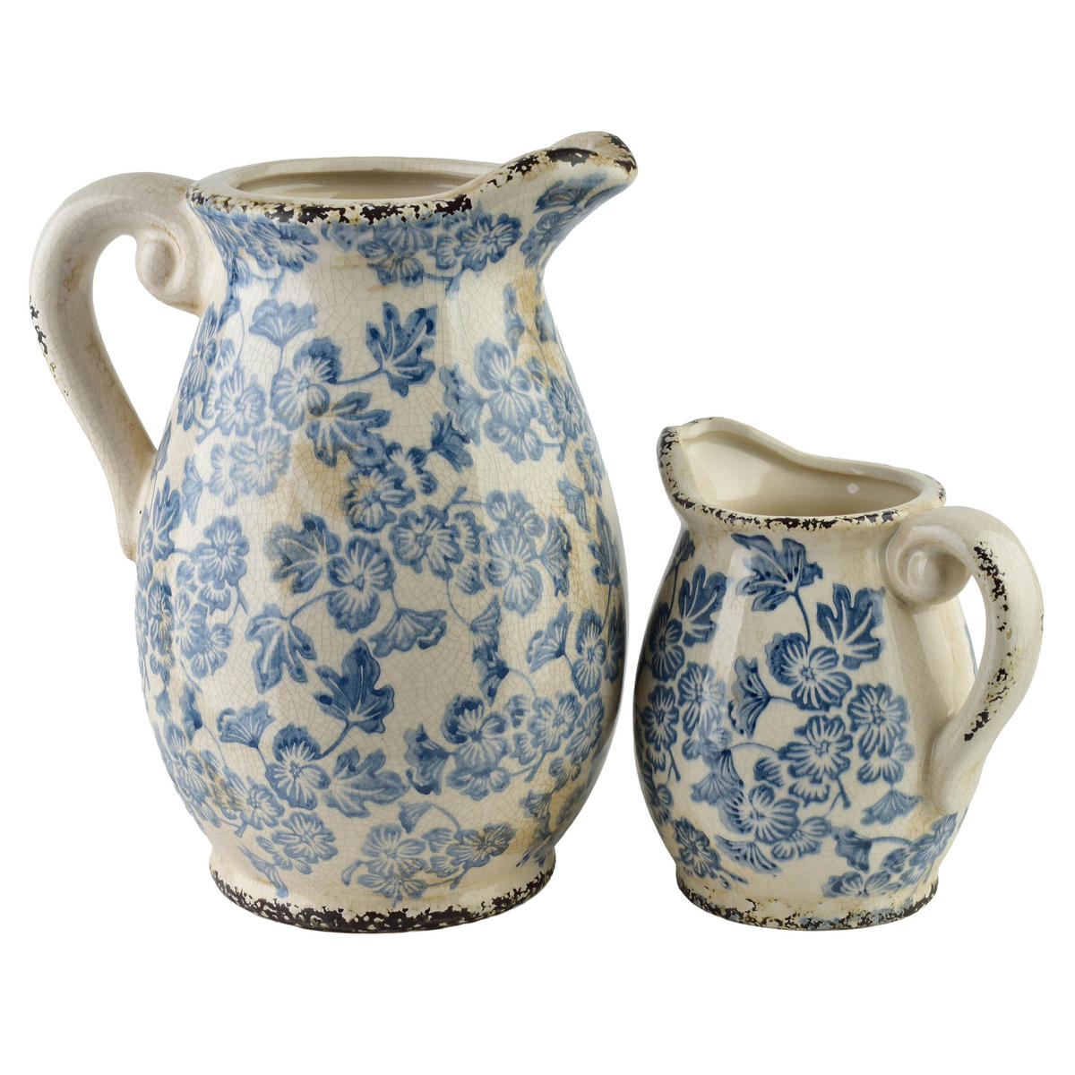 VASE Crockett 14/13/16,5cm - Blau, Keramik (17cm) - Mondex