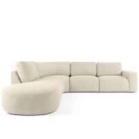 ECKSOFA LINKS ZUCCO, Hellbeige - Hellbraun, Holz/Holzwerkstoff (304/293cm) - KONSIMO®