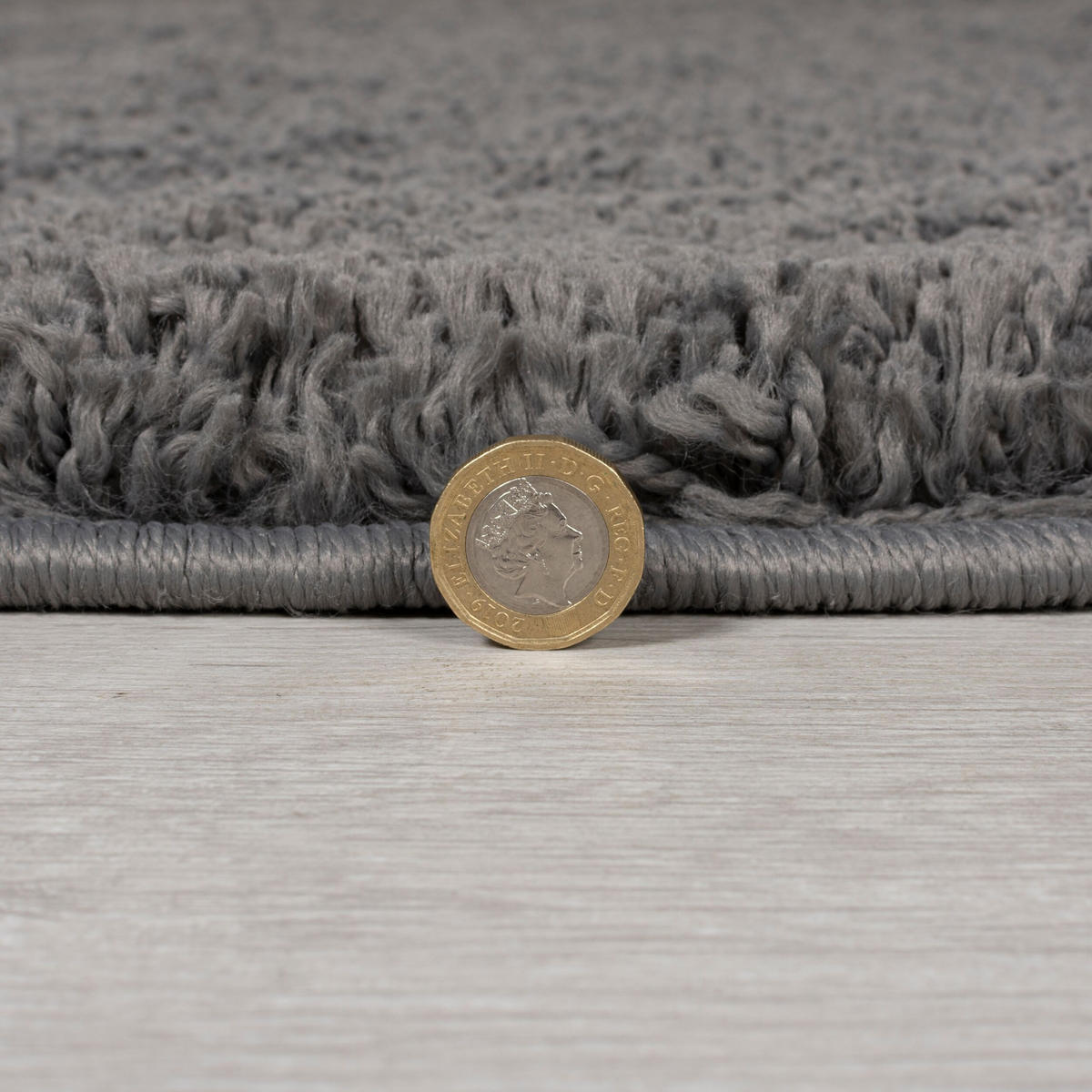 TEPPICH Hochflor Shaggy-Design, teddyweich LYNE, Anthrazit 200x200 cm - Anthrazit, Textil (200/200cm) - KADIMA DESIGN