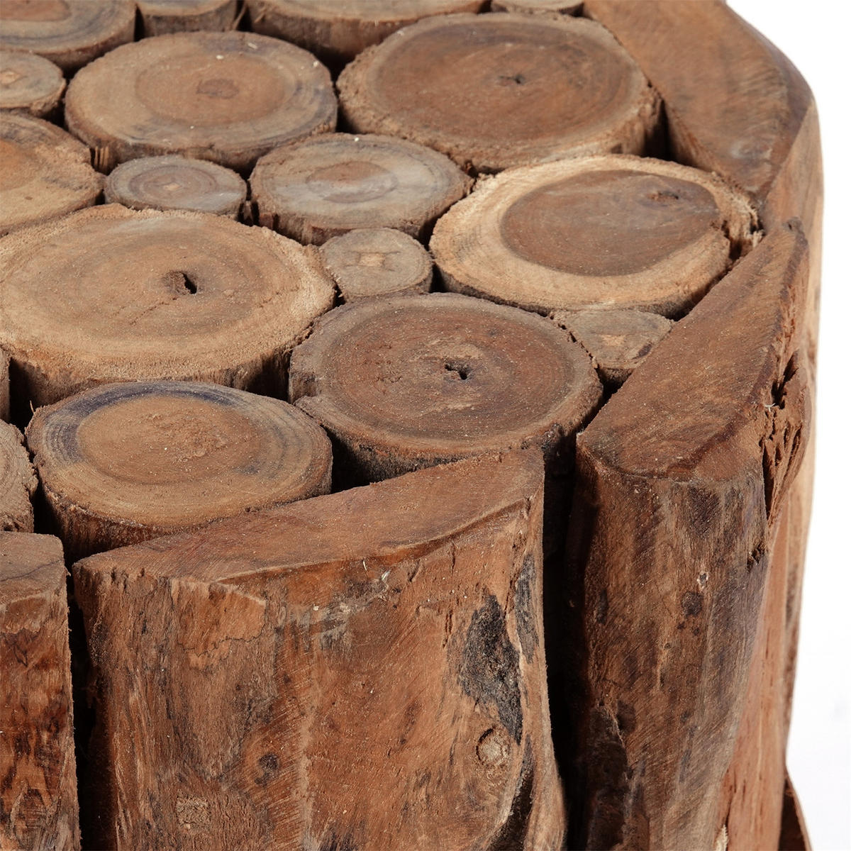 DEKO-SÄULE Malea 40 Treibholz, für Pflanzen, Kerzen naturfarben - Naturfarben, Holz (35/35/40cm) - CREEDWOOD