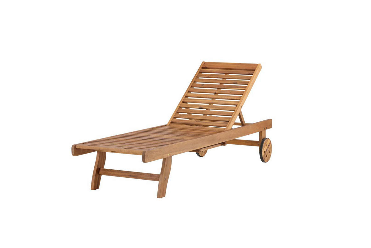 SONNENLIEGE natur - Naturfarben, Holzwerkstoff (200/35/63cm) - ebuy24