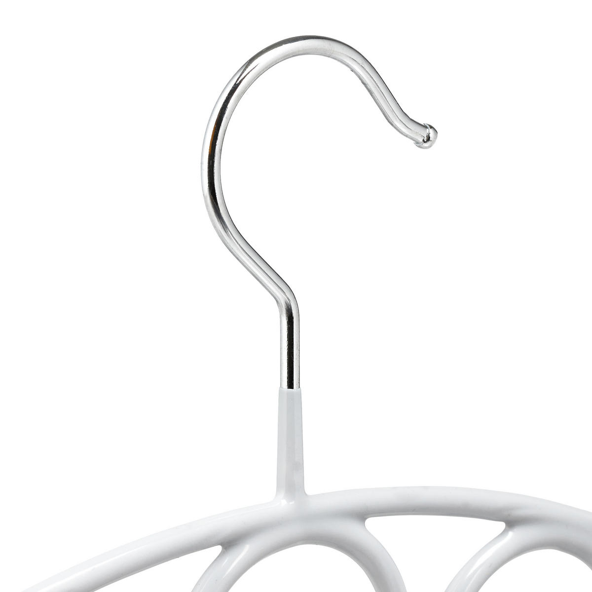 DRŽIAK na šály - sivá, kov/plast (38/24.5/0.6cm) - Relaxdays