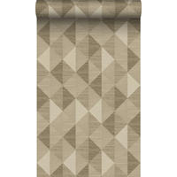 TAPETE 3D Grasmuster 50 x 900 cm - Braun, Papier (50/900cm) - Origin Wallcoverings