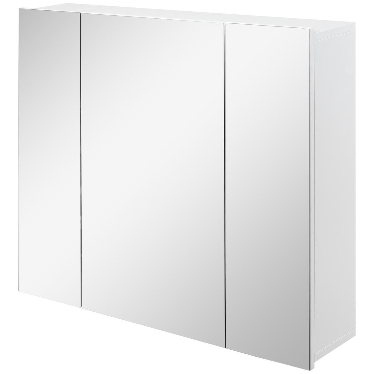 SPIEGELSCHRANK Weiß 70/15/60 cm - Weiß, Holzwerkstoff (70/60/15cm) - PANGIVO
