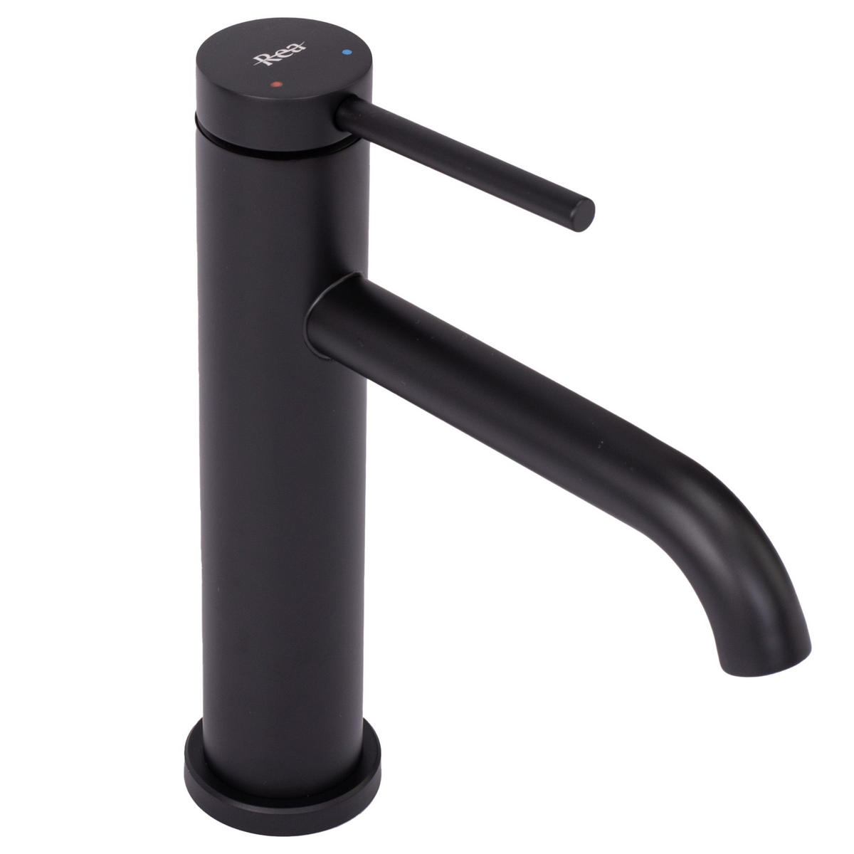 WASCHBECKENARMATUR Rea Clif Black Mat - Schwarz, Metall (4/20.5/16.5cm) - REA