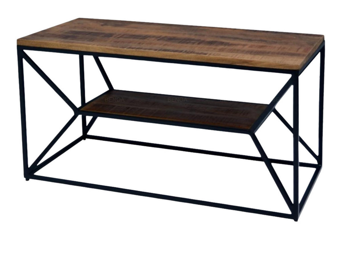 COUCHTISCH Rechty Mangoholz 90 cm / 45 cm Natur - Naturfarben, Holz (45/90/48cm)