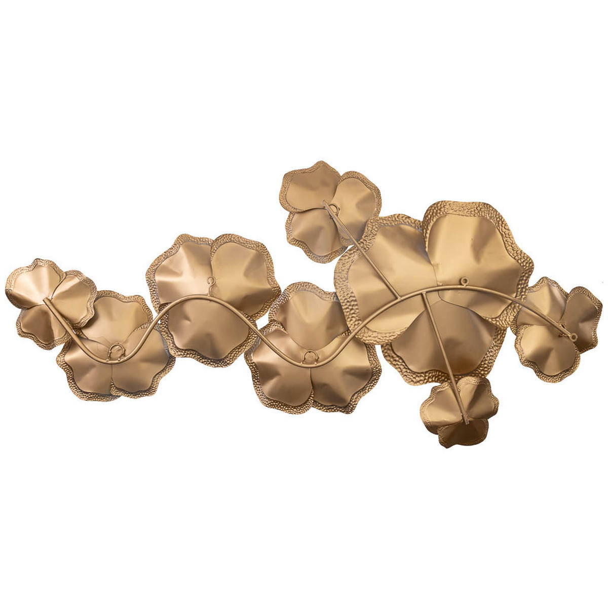 WANDDEKO-OBJEKT aus Metall, 135x67x10cm - Goldfarben, Metall (134.6/10.2/67.3cm) - Wanderlust