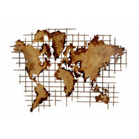 WANDDEKO Gold 100/75 cm - Beige/Goldfarben, Metall (3/75/3cm) - KUNSTLOFT