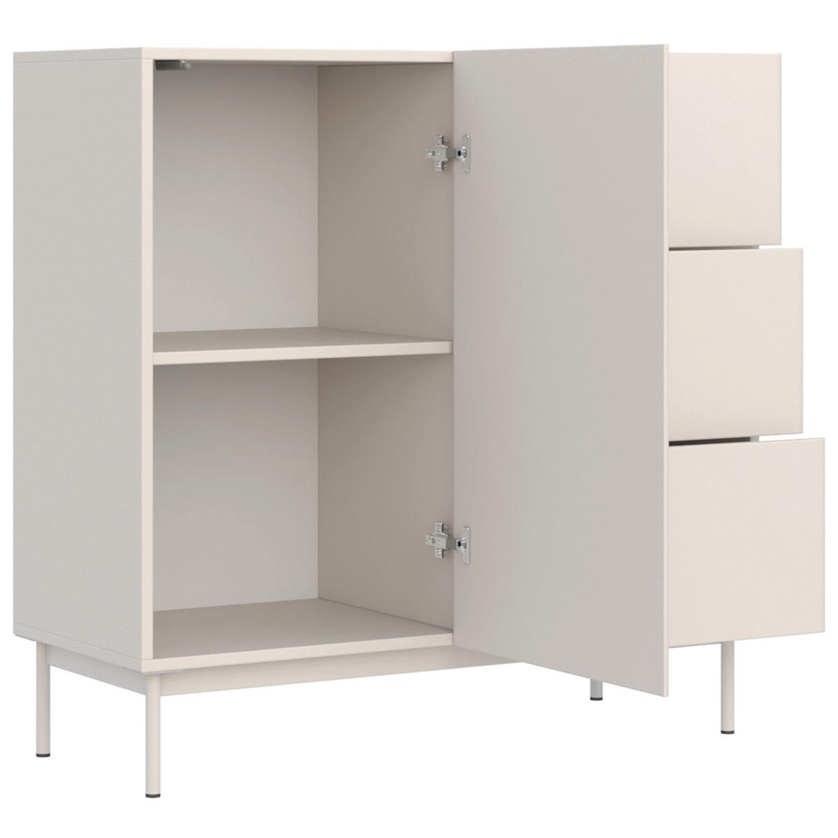 SIDEBOARD Olio KASCHMIR 100 CM - Kaschmir, Holzwerkstoff/Metall (100/90.2/38.6cm) - Selsey