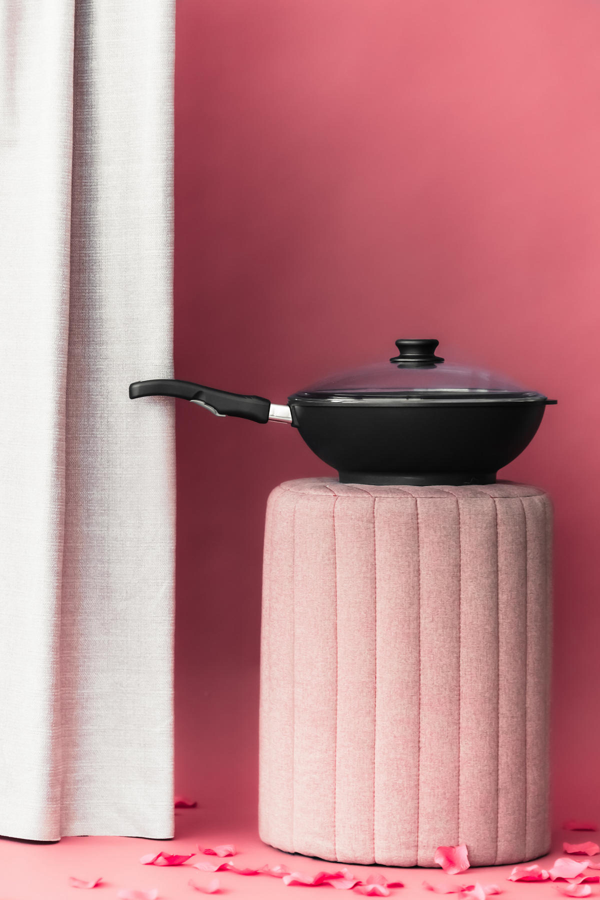 WOK ⌀30cm - Schwarz, Kunststoff/Metall (30cm) - Gastrolux