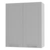 KÜCHENHÄNGESCHRANK Kvantum W4/80 Dust Grey Matt / Weiß Matt 80 / 32,5 / 96cm - Weiß/Grau, Holz/Holzwerkstoff (80/96/32.5cm) - Feldmann-Wohnen