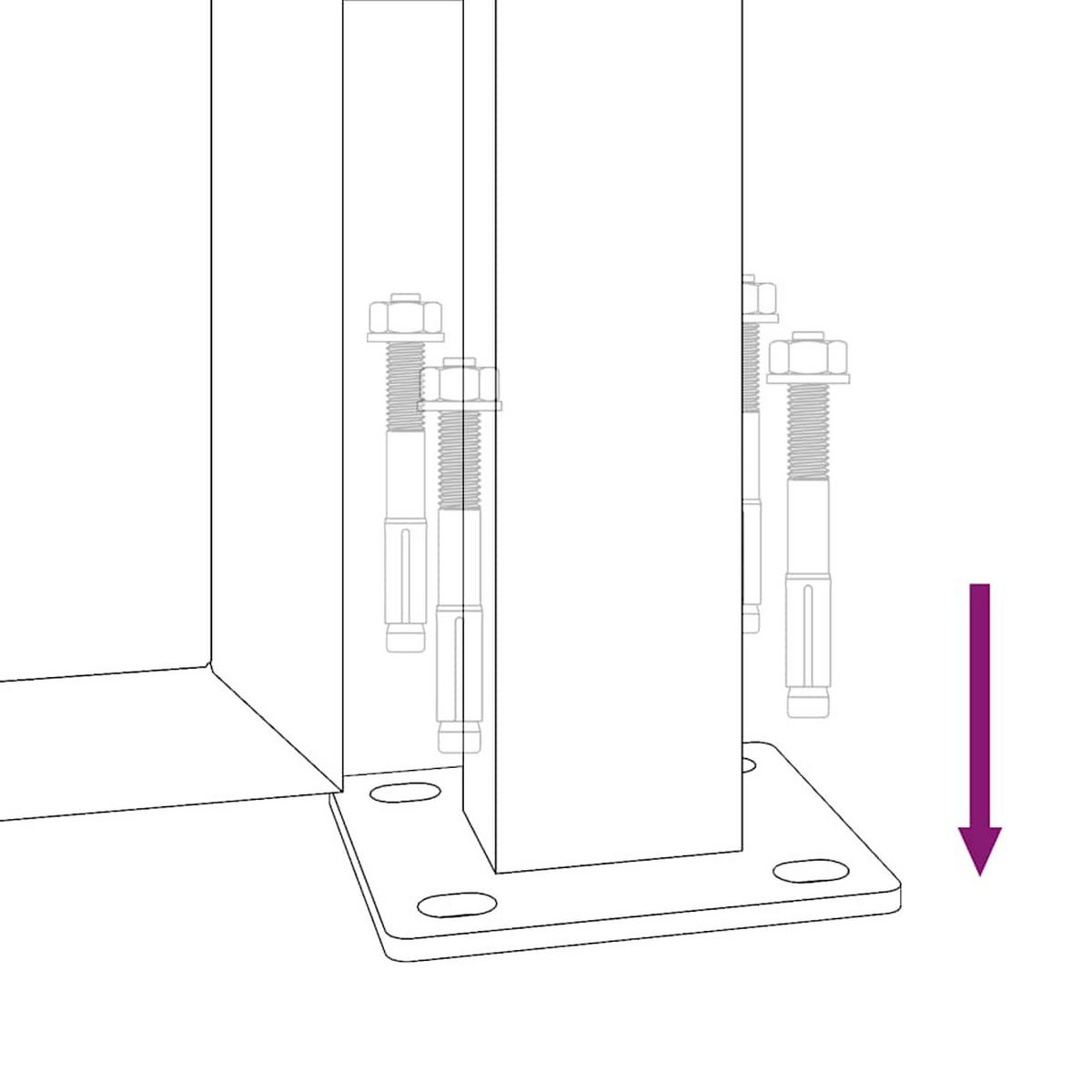 GARTENTOR im Gras-Design, 110/105 cm, aus Stahl, in Anthrazit, modern - Grau, Metall (100/105cm) - vidaXL