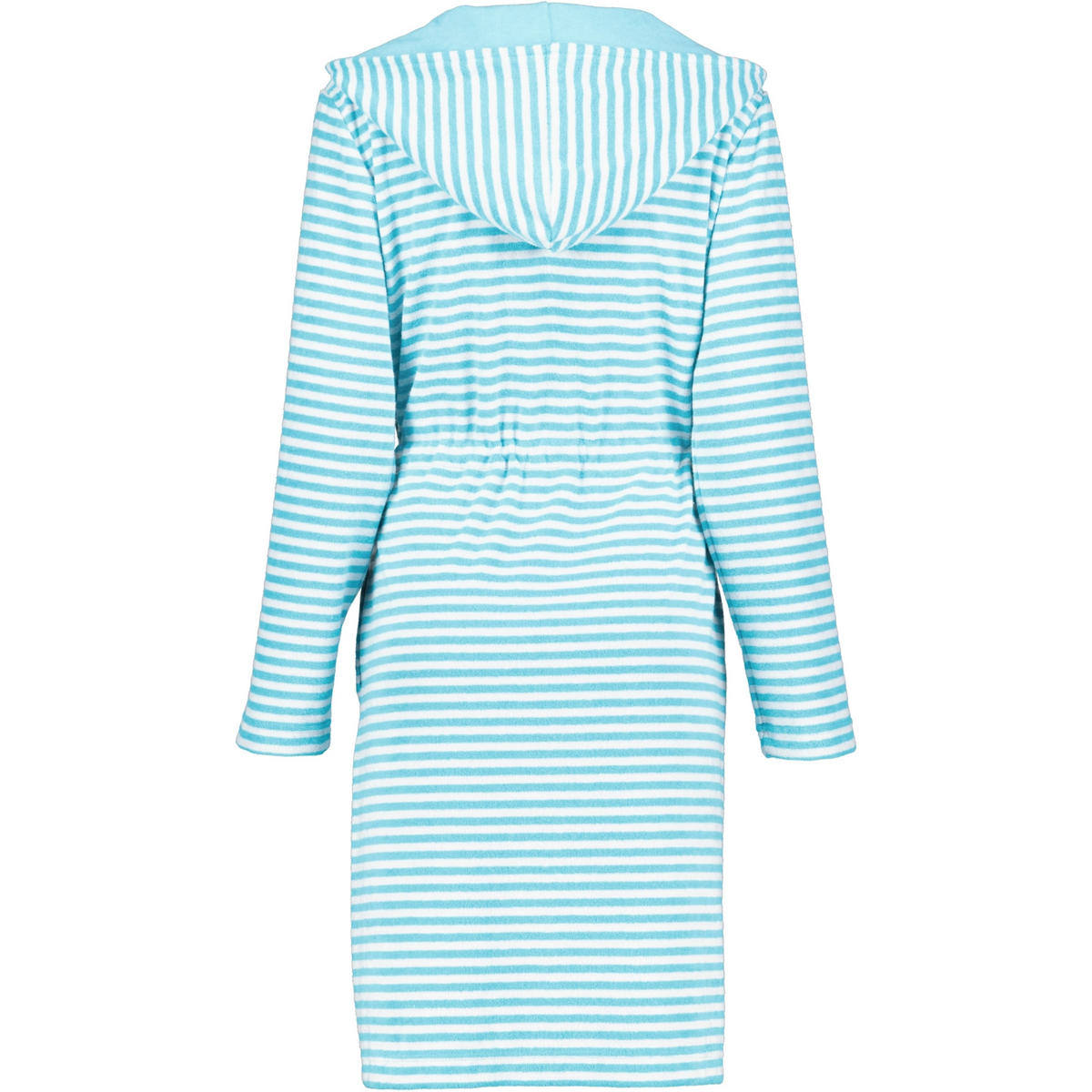 BADEMANTEL DAMEN KURZMANTEL MIT KAPUZE CAMPUS 834 TÜRKIS - 47 - Grün, Textil (XSnull) - Cawoe