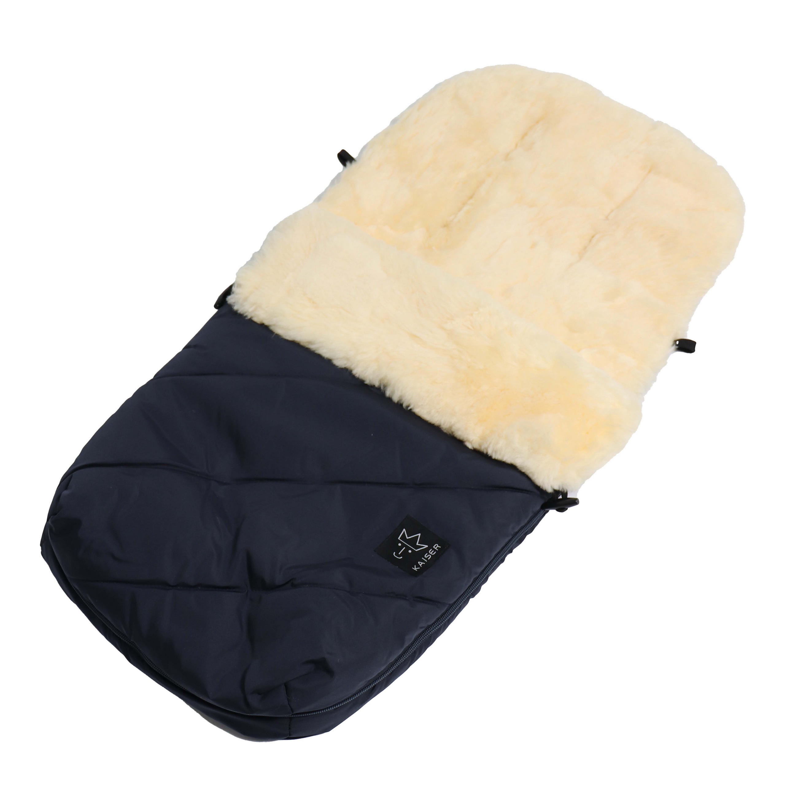 LAMMFELL-FUSSSACK Paat 2.0, navy - Dunkelblau, Fell (45/85cm) - Kaiserbaby