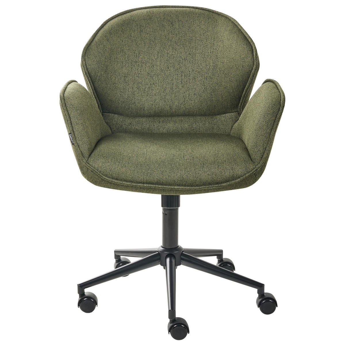 SCHREIBTISCHSTUHL Stoff Grün Belmar - Grün, Textil (63/83/70cm) - Beliani