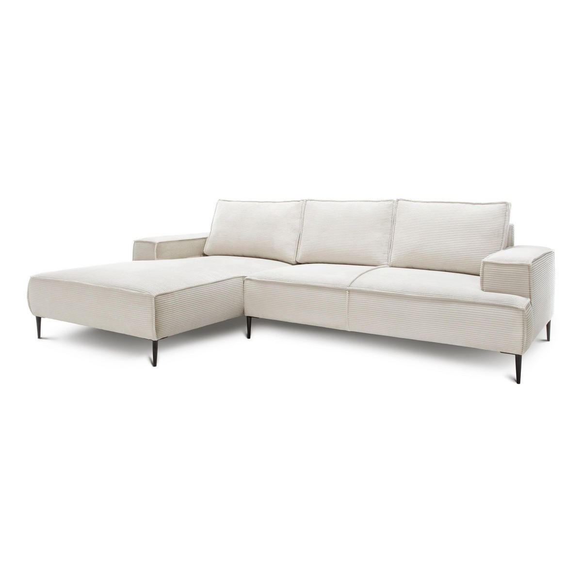ECKSOFA May Dunkelbraun 275 × 44 × 173 cm - Dunkelbraun, Textil (275/44/173cm) - Pillovely