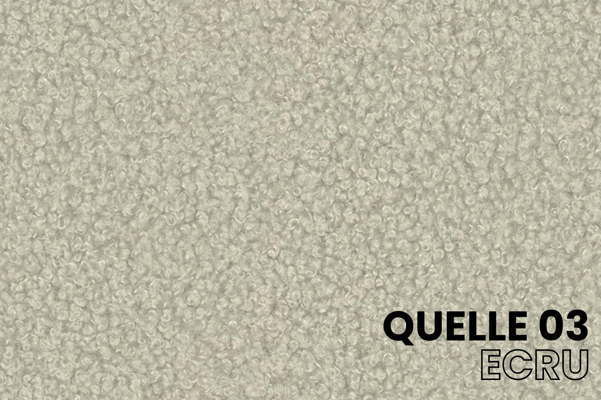 POLSTERBETT BEN 140/200 in Boucle Ecru - Ecru, Holz/Holzwerkstoff (140/200cm) - Deine Möbel 24