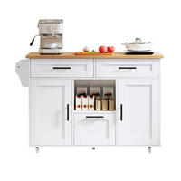 KÜCHENINSEL Weiß 120/71/90 cm - Weiß, Holzwerkstoff (120/90/71cm) - PANGIVO