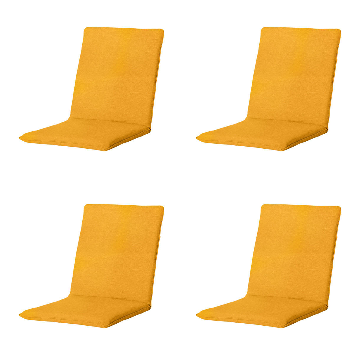 GARTENSTUHLKISSEN Panama 97/49 cm 4er-Set - Gelb, Textil (49/6/97cm) - Madison