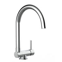 VORFENSTER-KÜCHENARMATUR, Umklappbar 4,5 CM, Verchromt, 360° schwenkbar - Chromfarben, Metall (19.6/30.3/19.6cm) - VIZIO