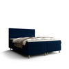 BOXBETT FLO mit Matratze H3 und Topper 180x200 Itaka 11 - Dunkelblau, Holz/Textil (180/200cm) - Bedante