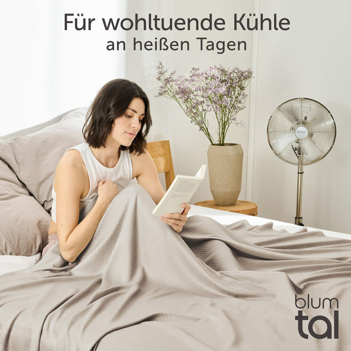 KÜHLDECKE Bambus Viskose 200x230 cm, Taupe - Taupe, Textil (200/230cm) - Blumtal
