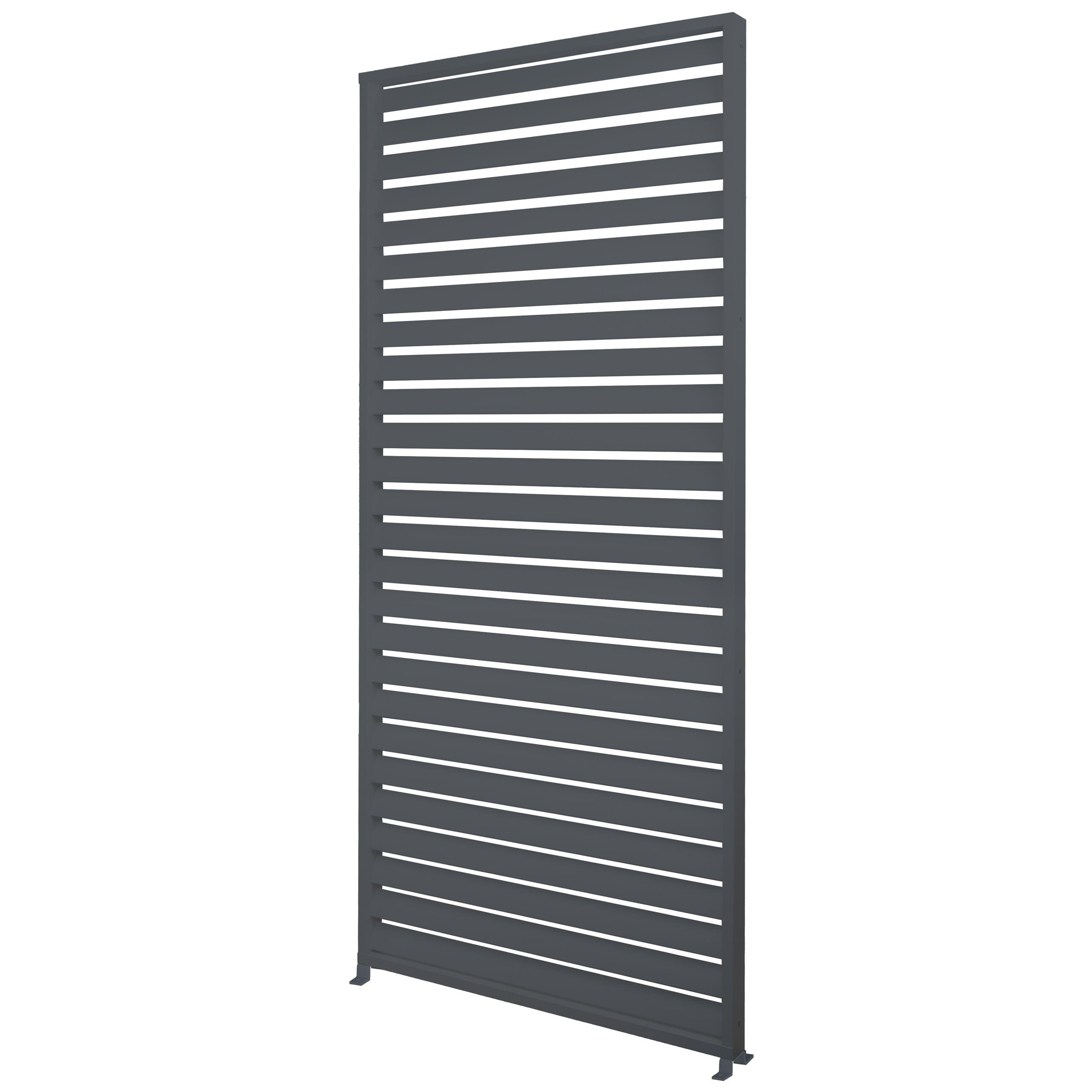LAMELLENWAND FÜR PERGOLA Anthrazit - Anthrazit, Metall (94/213/15cm) - MCW